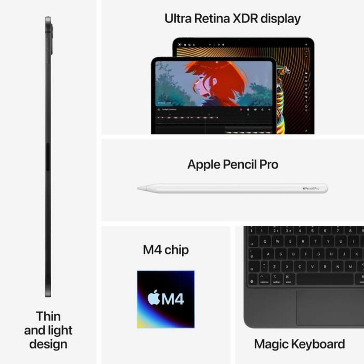 Tablet Apple iPad Pro 11" 8 GB RAM 256 GB Preto